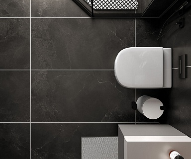 Керамогранит Global Tile GT120608605SSR Freya Черный 60x120