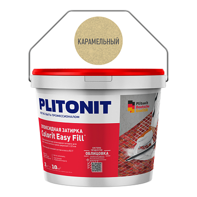 Смеси и затирки Plitonit Colorit Easy Fill Трёхкомпонентная эпоксидная Карамельный 2 кг