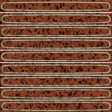 Kerama Marazzi KMD2SOB007BN Декор чипсет Далия оранжевый глянцевый 20x20x0,95