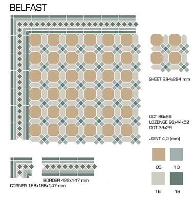 Керамогранит Top Cer BELF294 Belfast 29.4*29.4