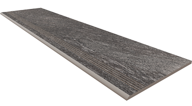 Estima TN02 Ступень Anthracite неполированная с насечками 30x120