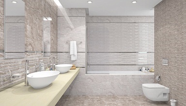 Керамогранит Laparet Apricot бежевый 15х60