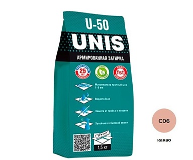 Смеси и затирки Unis Затирка U-50 U-50 Какао С06 1.5 кг