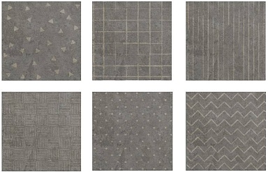 Плитка Axima Адажио серая орнамент 20x20