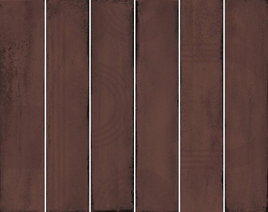 Панно Kerama Marazzi KMP3STA006RN6X Панно Мажорель бордовый глянцевый (из 6 частей 6х28,5) 36x28,5x1