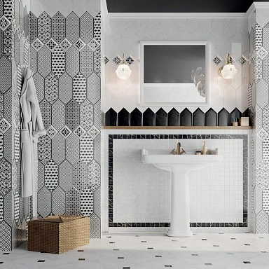 Бордюр Kerama Marazzi POD014 Карандаш Бисер антрацит 20*0.6