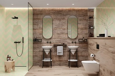 Kerama Marazzi DL501700R/GCF Ступень клееная Про Вуд коричневый 33x119.5
