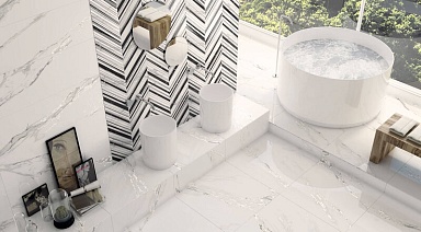 Керамогранит Ibero Selecta Carrara Lapp 75x75