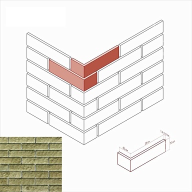Искусственный камень White Hills 401-95 Толедо Угол 8.5х25x7.5