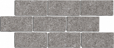 Бордюр Kerama Marazzi BR025 Роверелла пепельный мозаичный 34.5x14.7