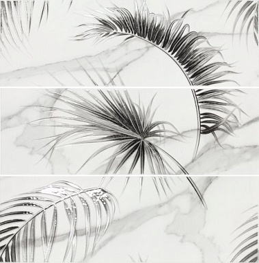 Панно Ape A036485 Decor Set (3) Areca Matt 25*75