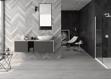 Керамогранит Goldis Tile Alder Gray Rectified 10.5mm 19.7x119.7