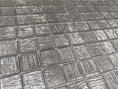 Мозаика Caramelle Mosaic Silver Satin 23x23x4 (ПУ) 298x298
