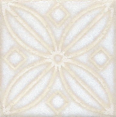 Декоративная вставка Kerama Marazzi STG/B402/1266 Амальфи орнамент белый 9.9*9.9