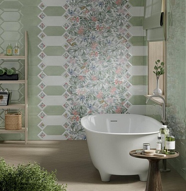 Бордюр Kerama Marazzi POD007 Карандаш Бисер розовый 20*0.6