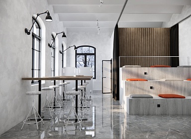 Керамогранит Eurotile Rubis Серый Полированный 60x60