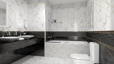 Плитка LB-Ceramics 1064-0157 Миланезе дизайн каррара 20х60
