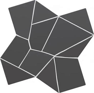 Керамогранит Wow 134263 Trencadis Gaudi Basalt 8,5mm 25,5x25,5