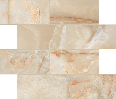 Декор Casa Dolce Casa 767708 Onyx&More Golden Onyx Satin Modulo Muretto 6mm 7,5x15 30x30