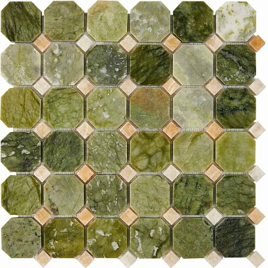 Мозаика Pixmosaic PIX211 Dondong, Honey onyx из оникса и мрамора полированная 48x48 305х305x8