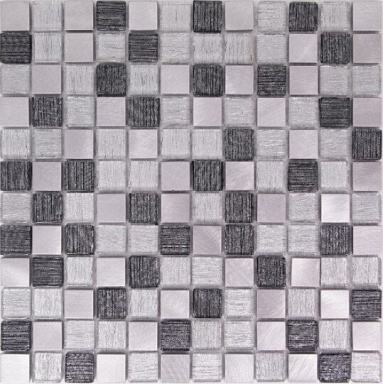Мозаика Bonaparte Trend Silver (стекло+металл) 23*23 300*300