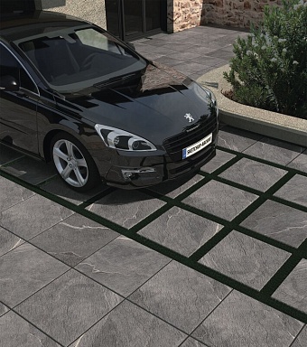 Керамогранит Persepolis Tile 71180 Barbod Black Matt 20mm 60х60