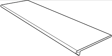 Gres de Aragon 970467 Ступень фронтальная Rodeno Round. Smooth Nogal 33x120