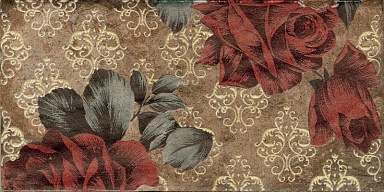Декор CIR 1047608 Inserto Vintage Roses Old Chicago (комп/2шт) 10х20
