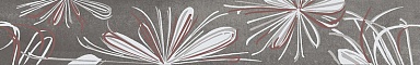 Azori 587901001 Бордюр Sonnet Grey Flower 50,5x6,2