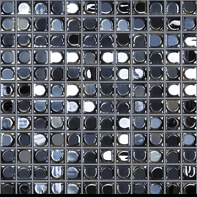 Мозаика Vidrepur Aura Black Черный (на сетке) 31.7x31.7