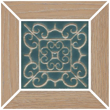 Kerama Marazzi ID153 Вставка Тровазо наборный бежевый матовый 13x13x0,9