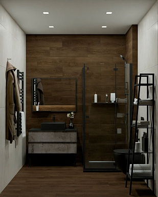 Керамогранит Global Tile GT208018606MСR Gotland Светло-серый 19,8x80