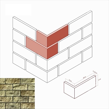Искусственный камень White Hills 405-95 Йоркшир Угол 12x26x12