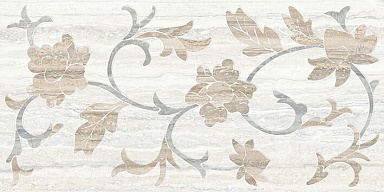Vitra K945357HR Travertini белый декор 30x60