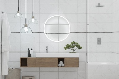 Декор Eurotile 0105 Amuletto White Decor 25x50