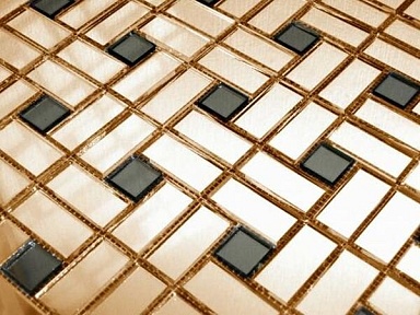 Vivere GD42-2 Мозаика зеркальная на сетке (4.2x2+2x2) 32.8x32.8