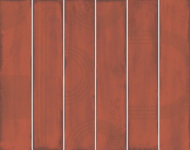 Панно Kerama Marazzi KMP3STA005RN6X Панно Мажорель красный глянцевый (из 6 частей 6х28,5) 36x28,5x1