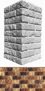 Искусственный камень White Hills 311-45 Алтен брик угол 7.5х18.5x5.5