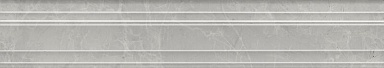 Kerama Marazzi BLF022R Бордюр Багет Риальто серый светлый глянцевый обрезной 40x7,3x2,7