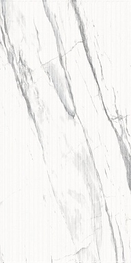 Керамогранит Global Tile GT120603903MCR2 Lasa Белый карвинг 60x120