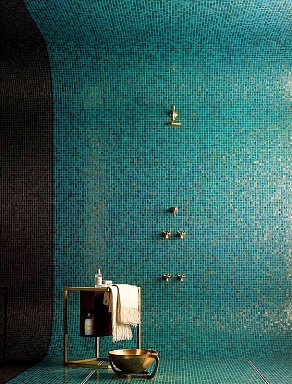 Мозаика ROSE MOSAIC Angel blu R+ 2x2 32.7x32.7