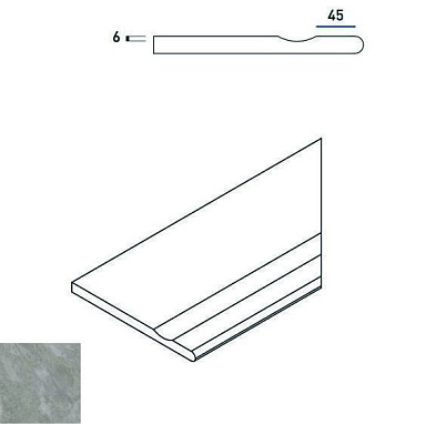 Бордюр Italon 620090000383 Climb ROCK BORDO SVASATO ROUND DX 30x60