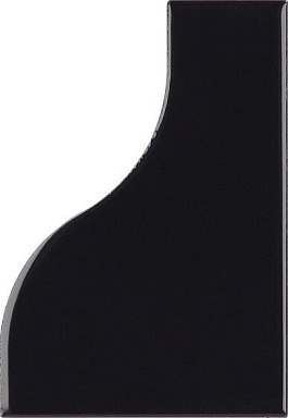 Плитка Equipe 28849 Curve Black Gloss 8,3x12