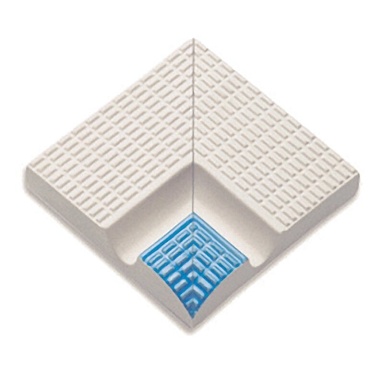 Бордюр Serapool 30201 Внутренний угол поручня с сетчатой поверхностью Light Blue 12x12