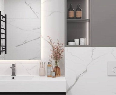 Керамогранит Laparet Mars grey белый матовый 60x120