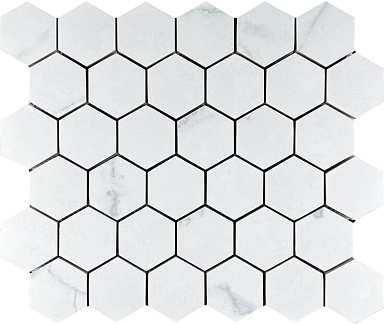 Декор Velsaa Mosaic Calacata Lite 48 Hexagone 30.9x32.2