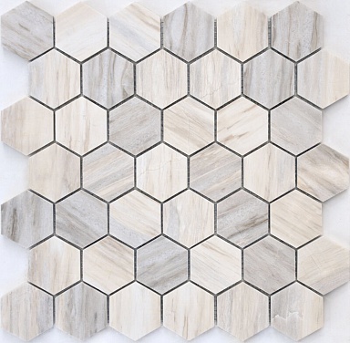 Мозаика Caramelle Mosaic Nuvola rosato POL hex 23x40x6 292x289x6
