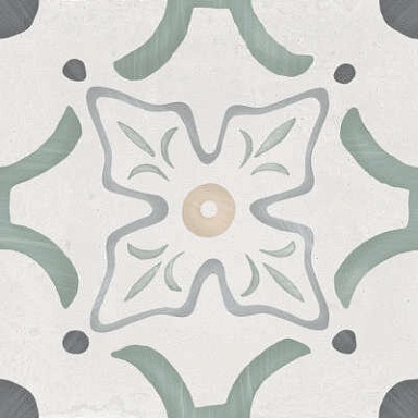 Керамогранит Harmony 3386036155 Sirocco Green Flower 9mm R10 22.3x22.3