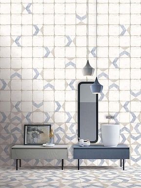 Керамогранит Nanda Tiles Grafton Dorset Blue Satin 20х20