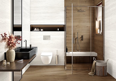 Керамогранит LCM 60120TVW11M Travertine World Beige матовый карвинг 600x1200x7